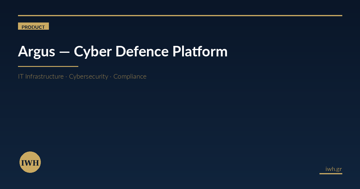 Argus - Integrated Security Operations Platform | IWH